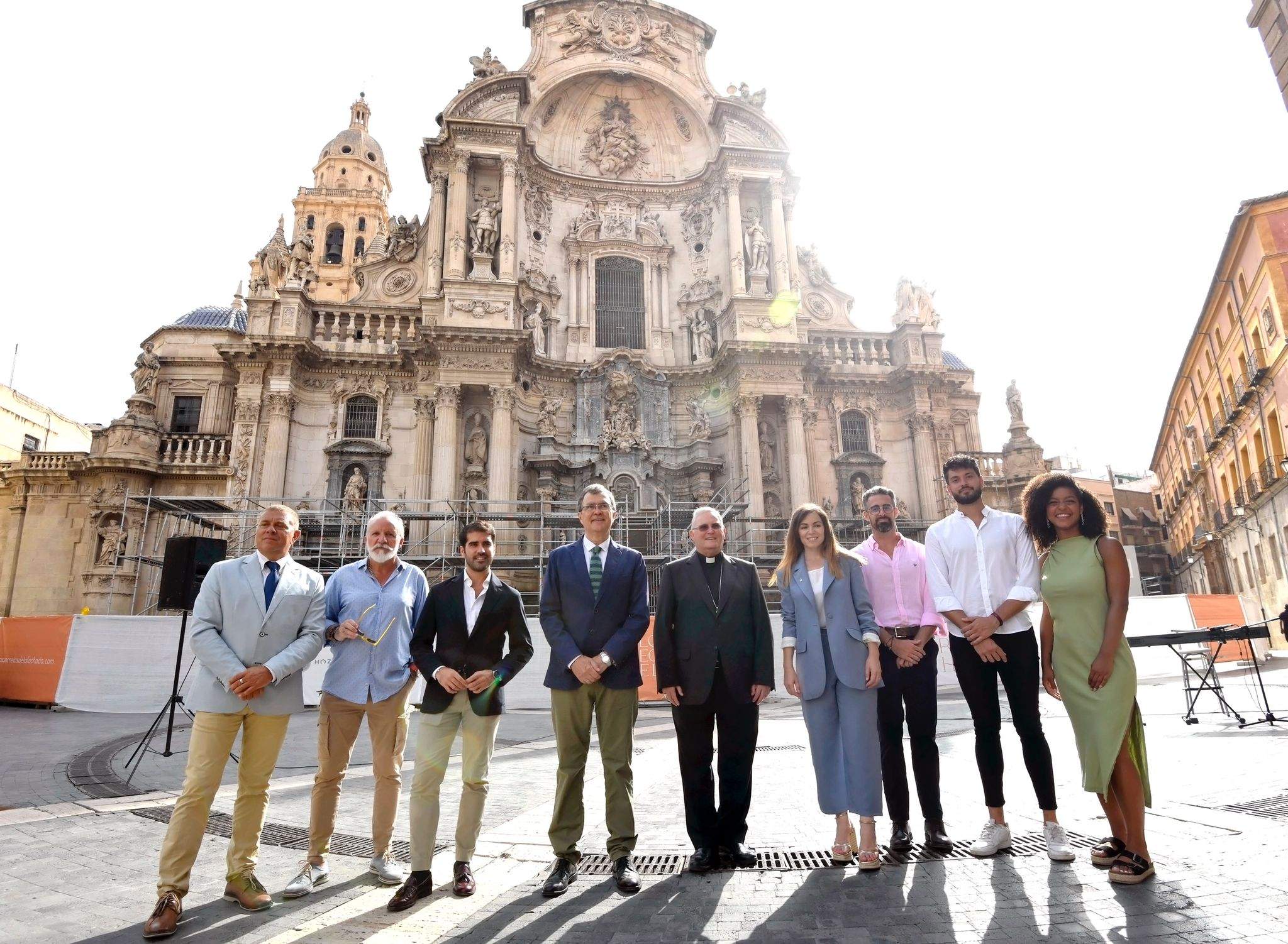 espectáculo en la catedral de murcia