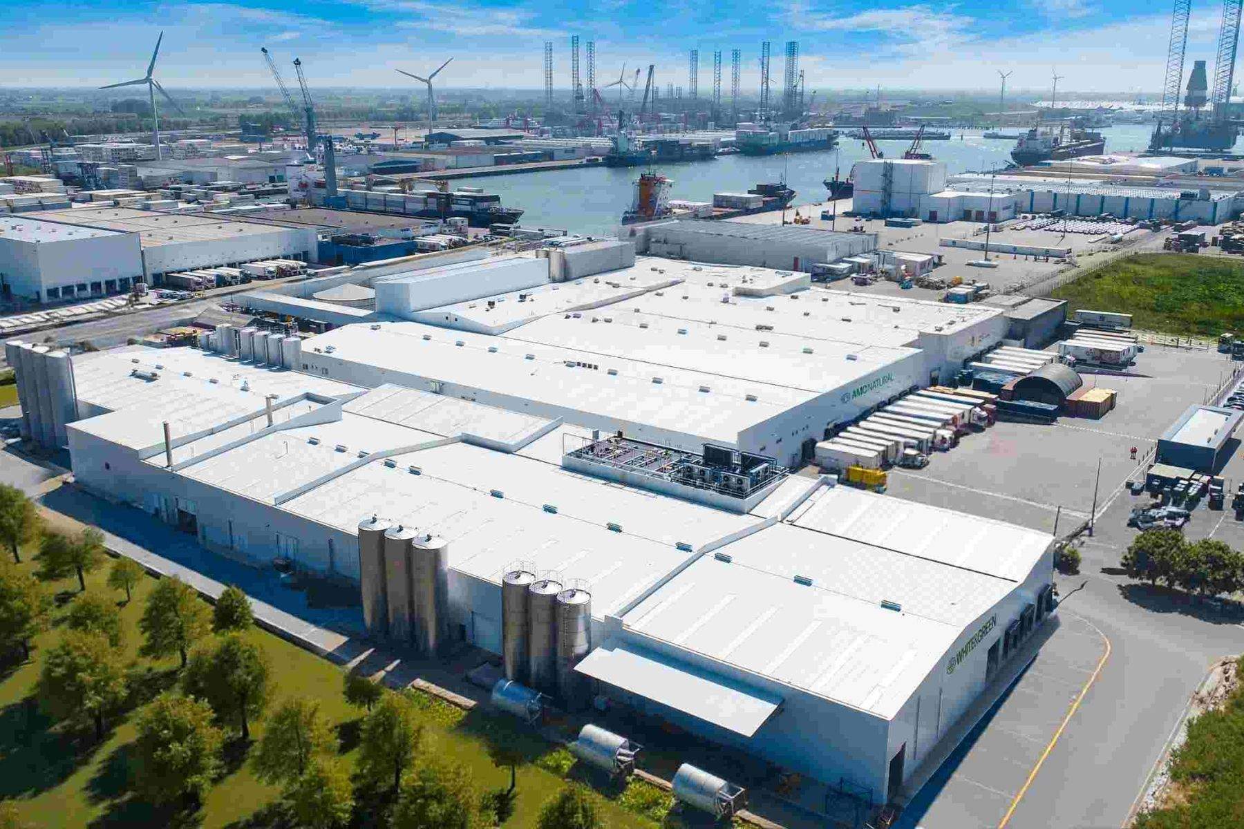 Vista aérea de las plantas de AMC Global en Vlissingen (Países Bajos). (Atrevia)