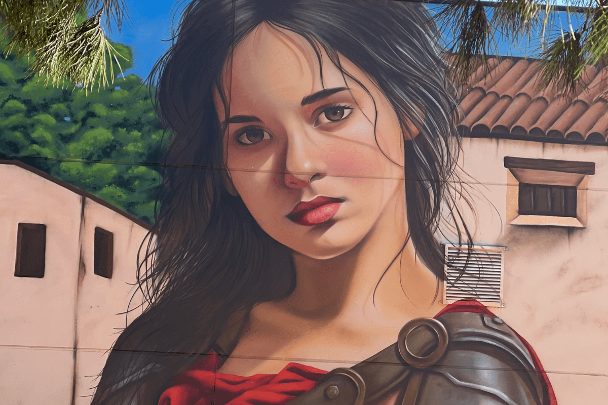 Parte del mural. (Ayuntamiento de Cartagena)