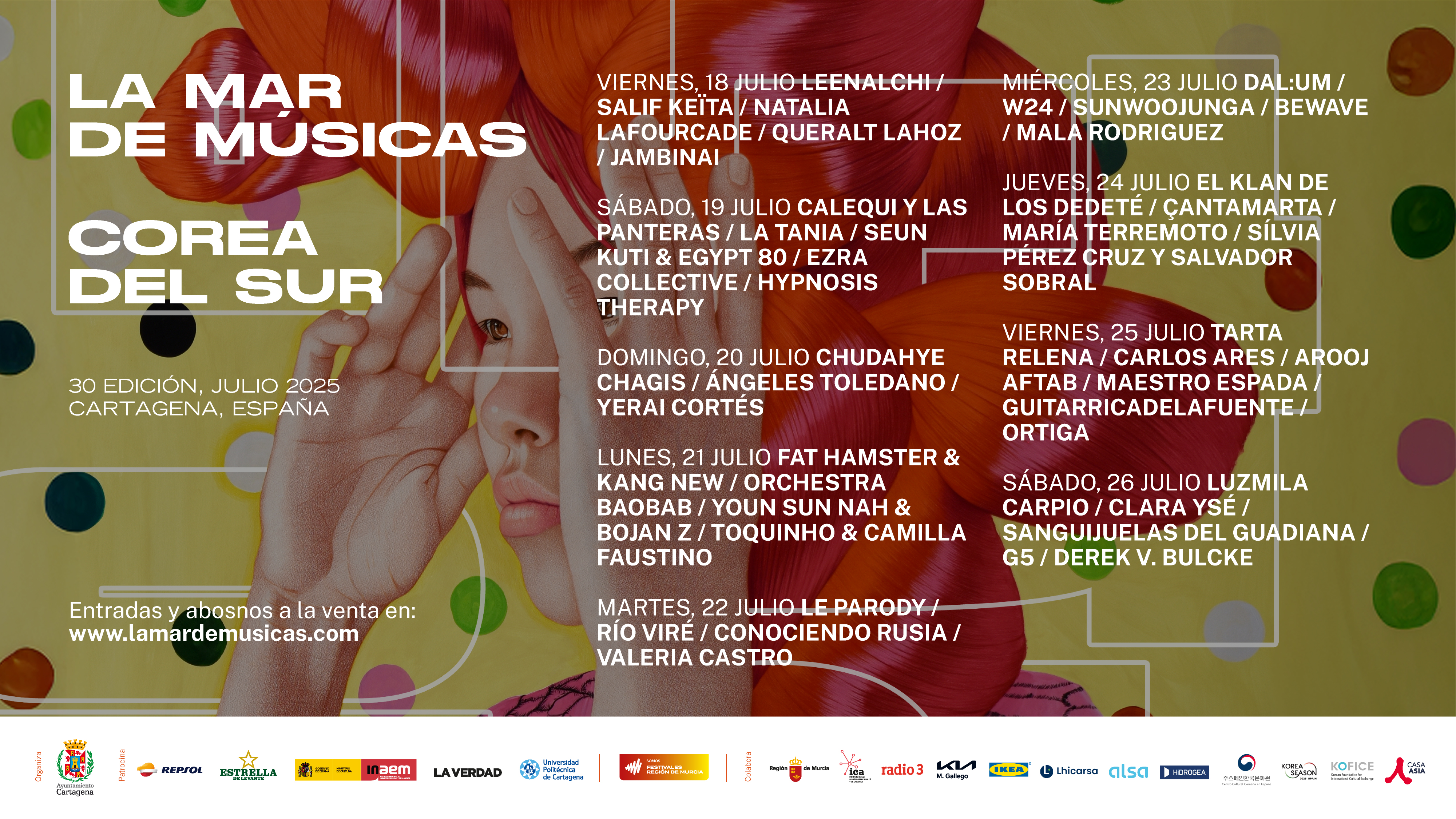 Programación del festival. (Ayuntamiento de Cartagena)